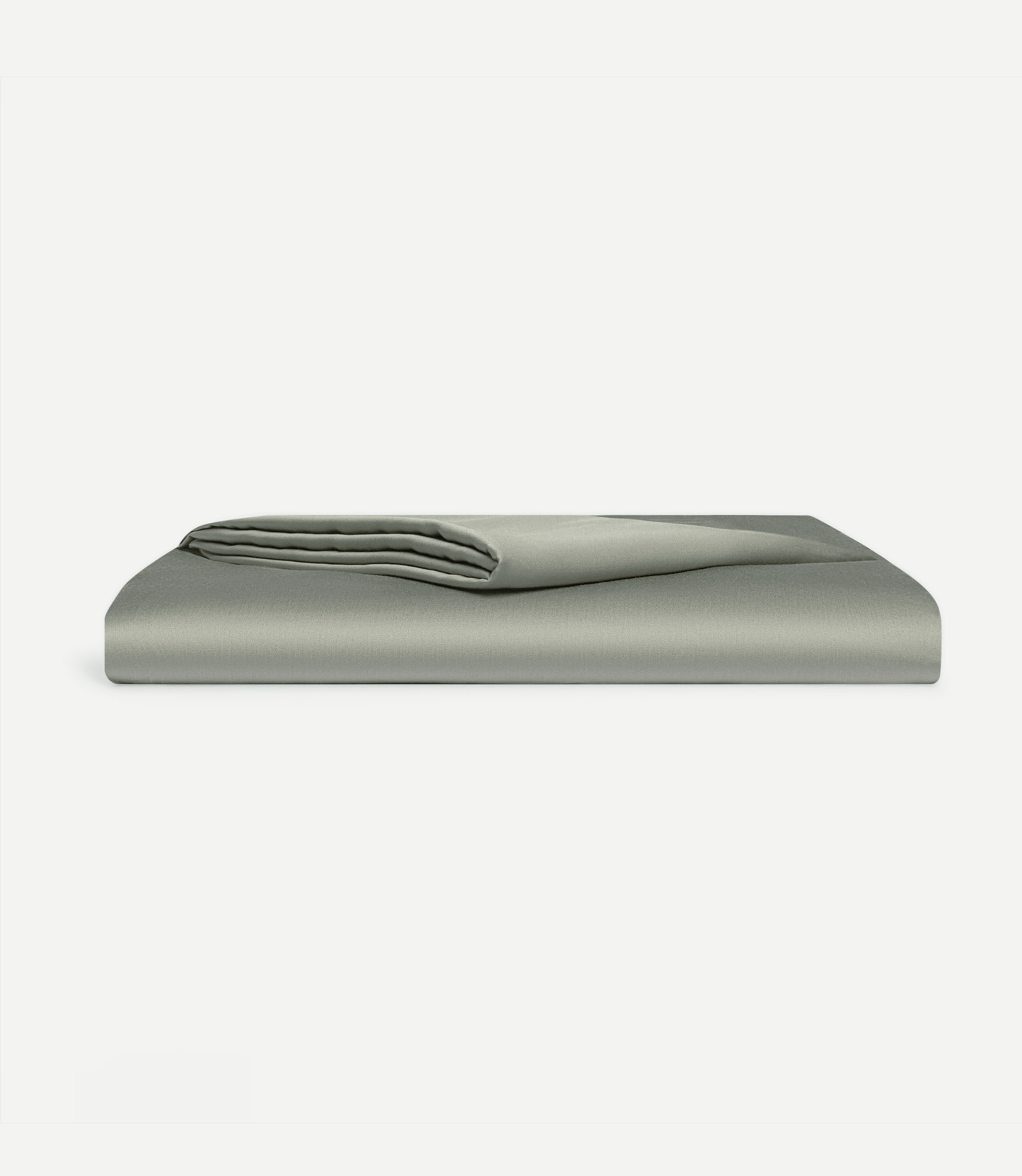 Sage top sheet folded with white background |Color:Sage