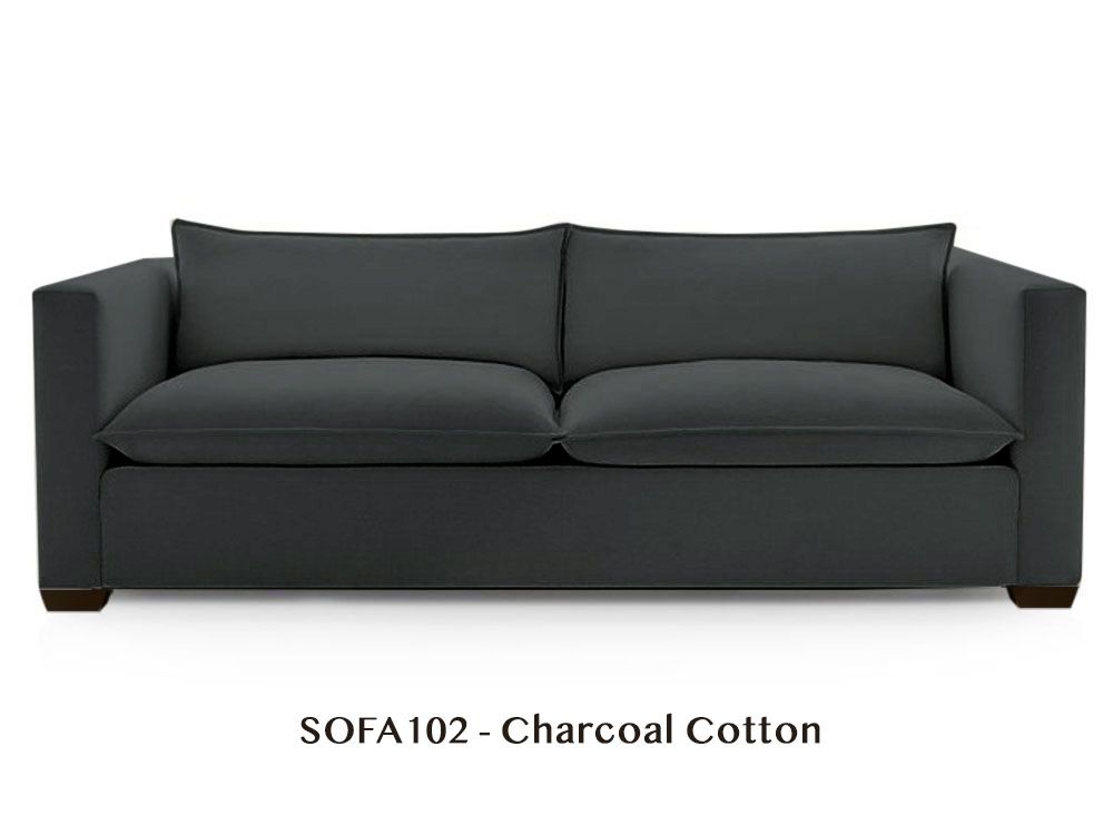 Two-Arm Loveseat - Natural/Certified Organic Modular Sofa Components