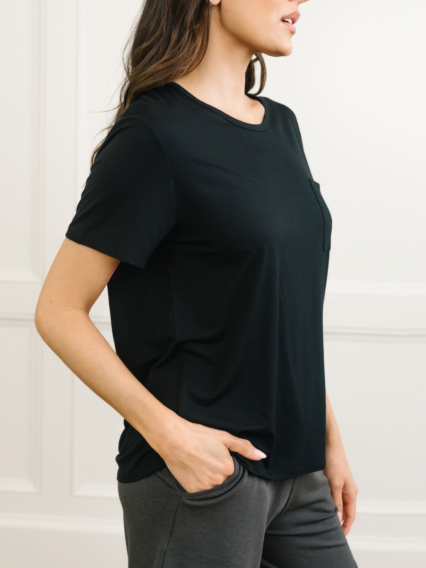 Women's Stretch-Knit Bamboo Lounge Tee
