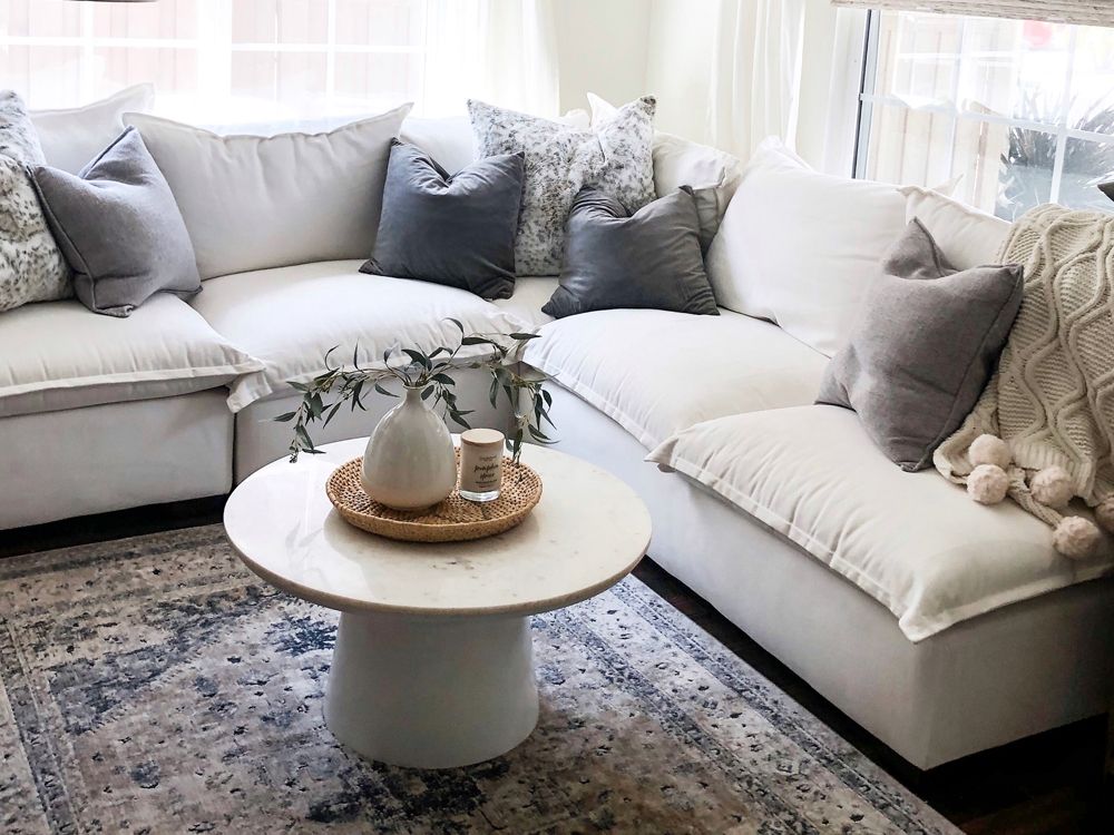 Natural/Certified Organic Armless Three-Piece Modular Sofa