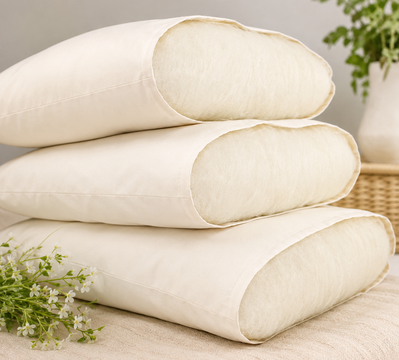 Supportive Wool Pillow