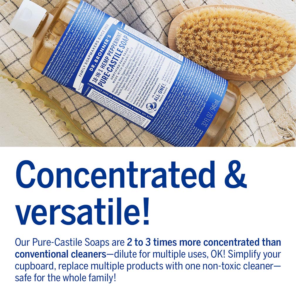 Pure-Castile Liquid Soap - Peppermint - Bulk