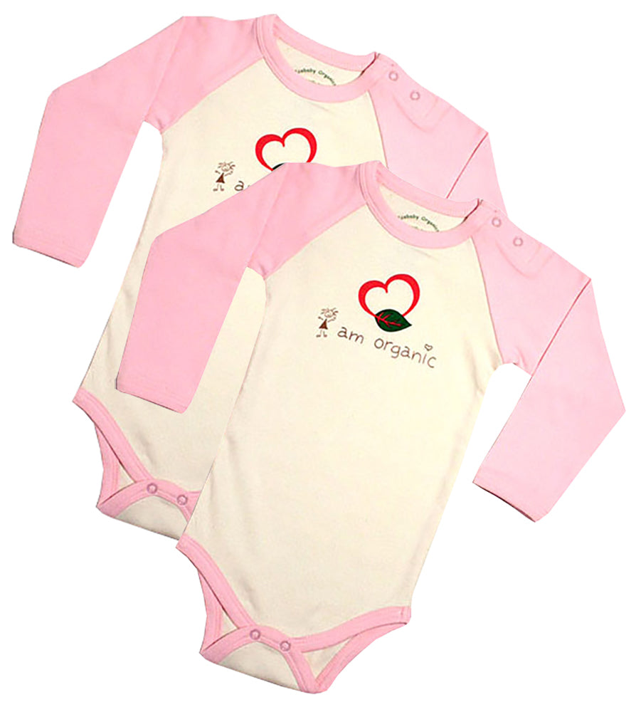 Organic Cotton “I Am Organic” Bodysuit 2-Pack – 0–3 Months
