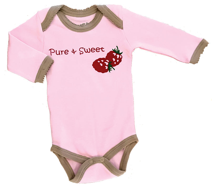Organic Cotton Long Sleeved Onesie/Bodysuit Fun Prints
