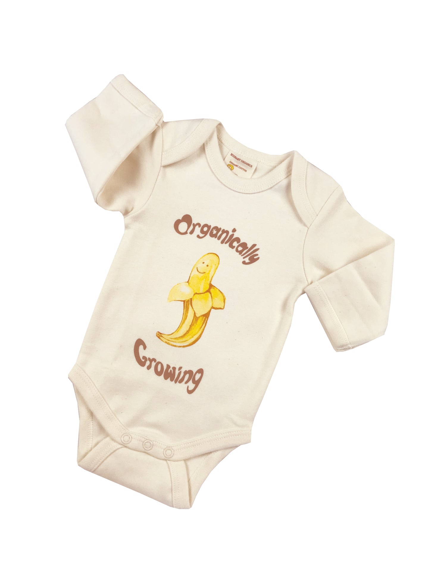 Organic Cotton Long Sleeved Onesie/Bodysuit – Organically Growing