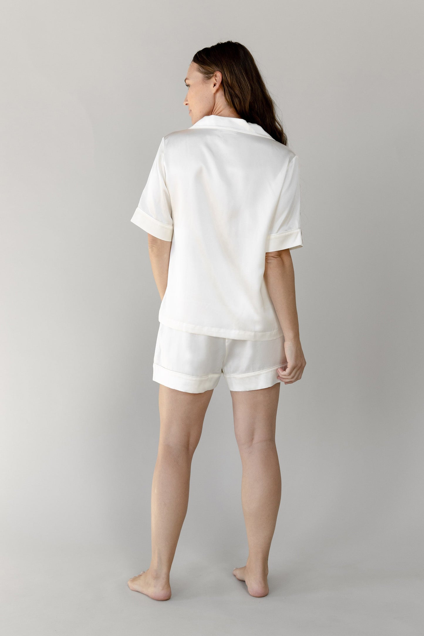 Serenity Silk Classic Short Sleeve Pajama Top