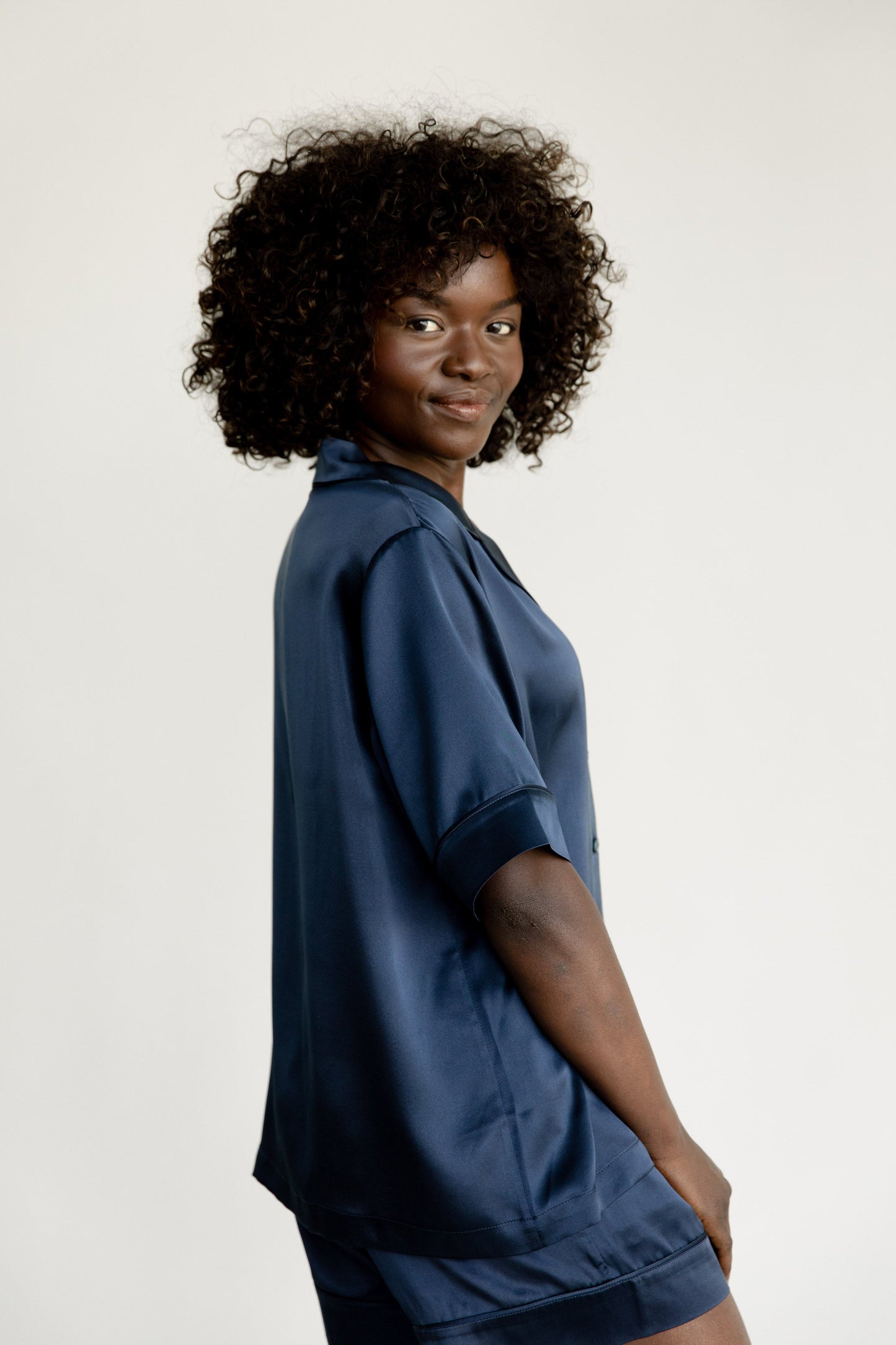 Serenity Silk Classic Short Sleeve Pajama Top