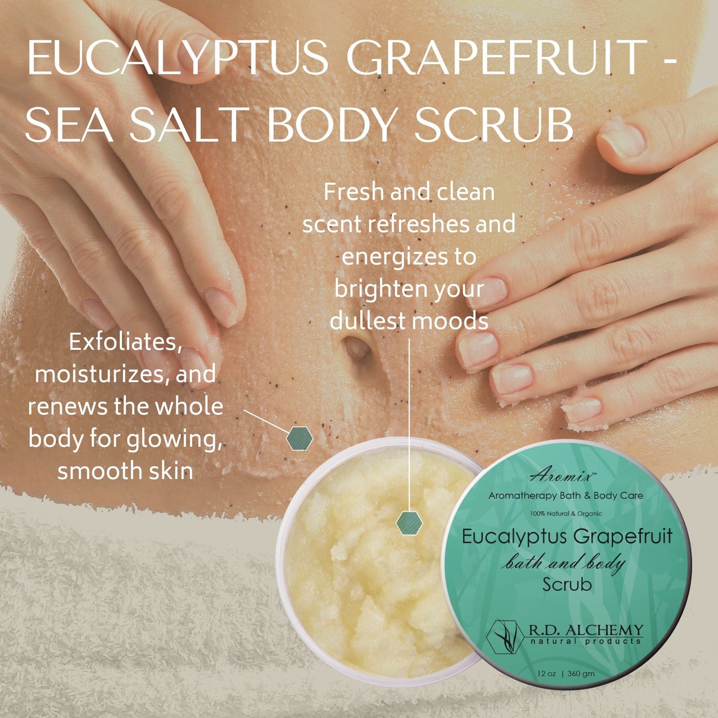 Eucalyptus Grapefruit Sea Salt Body Scrub