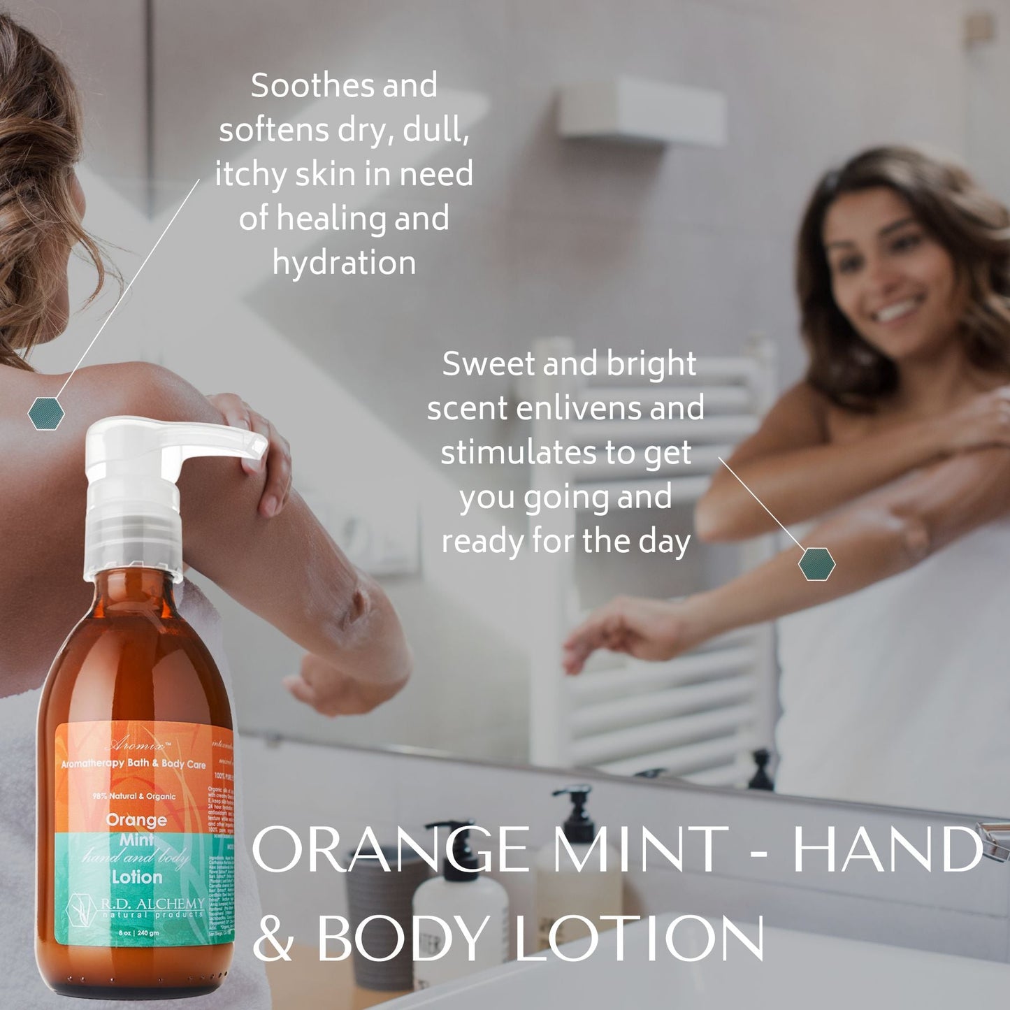 Orange Mint - Body Wash Shower Gel with Bath & Body Oil