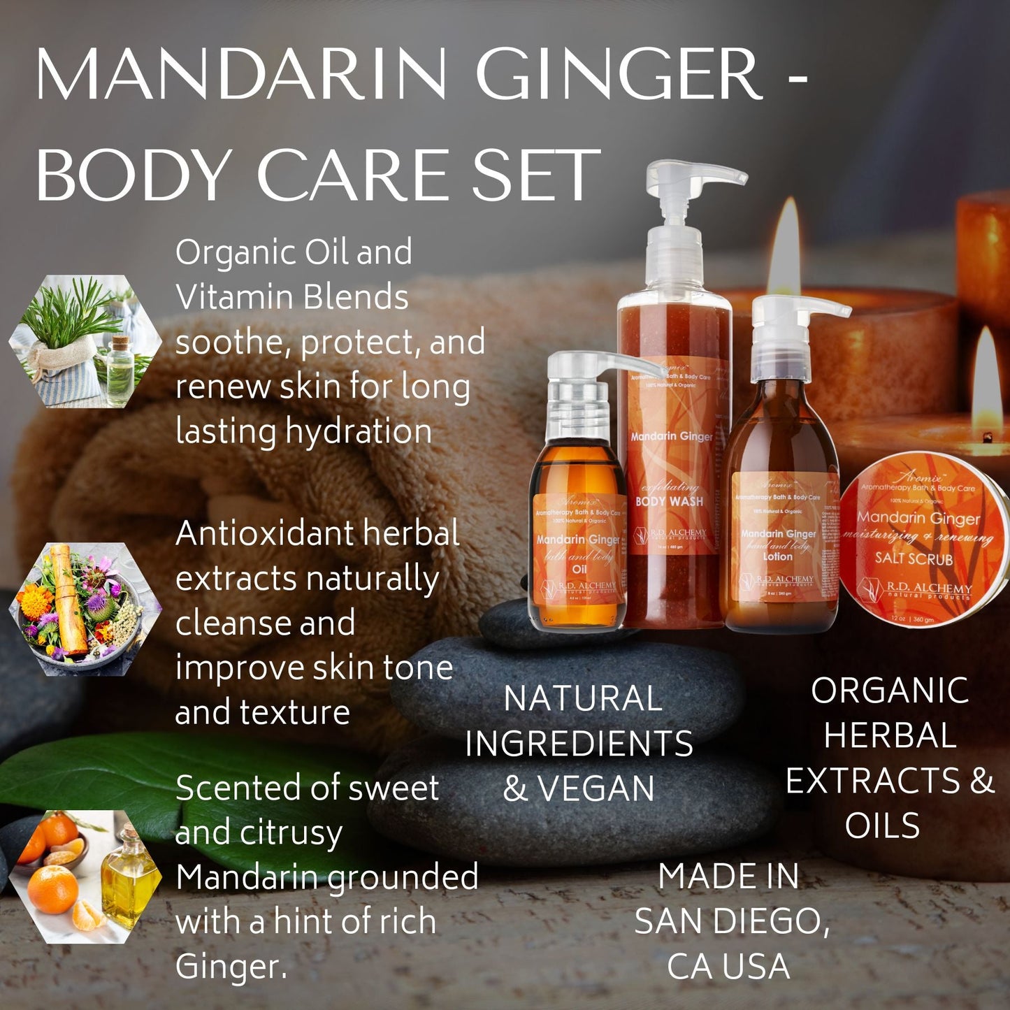 Mandarin Ginger Body Care Set