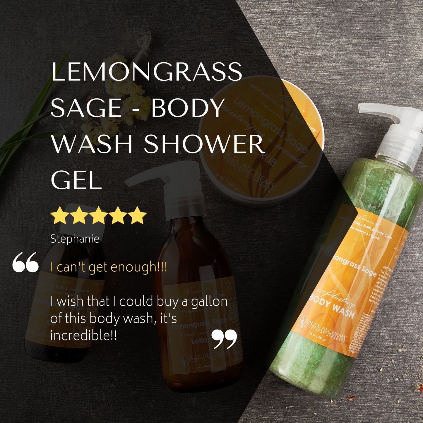 Lemongrass Sage Body Wash Shower Gel