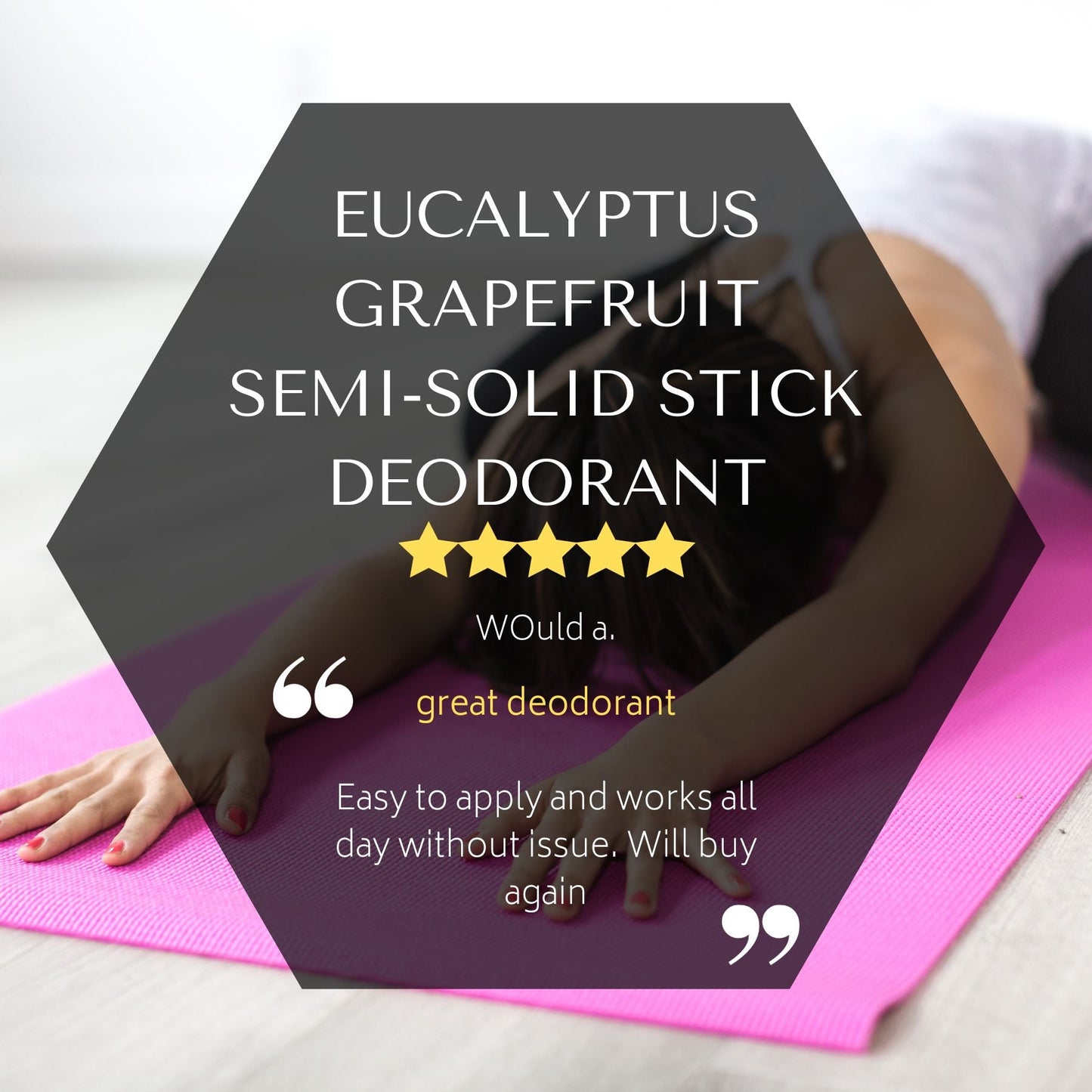Eucalyptus Grapefruit Semi-Solid Stick Deoderant