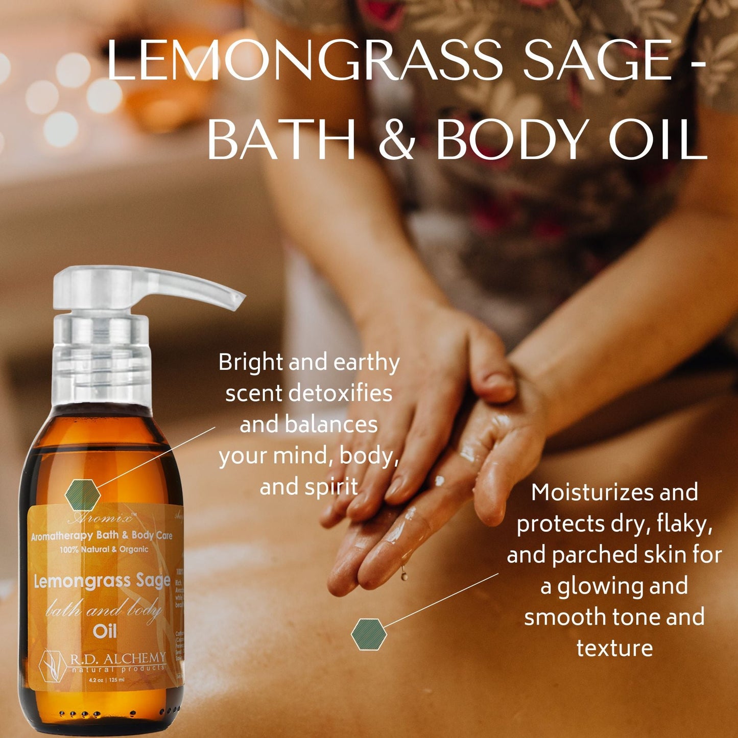 Lemongrass Sage Bath & Body Oil