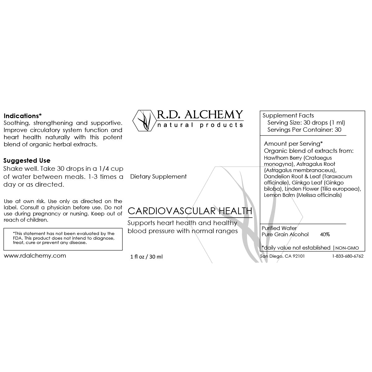 Cardiovascular Health Tincture