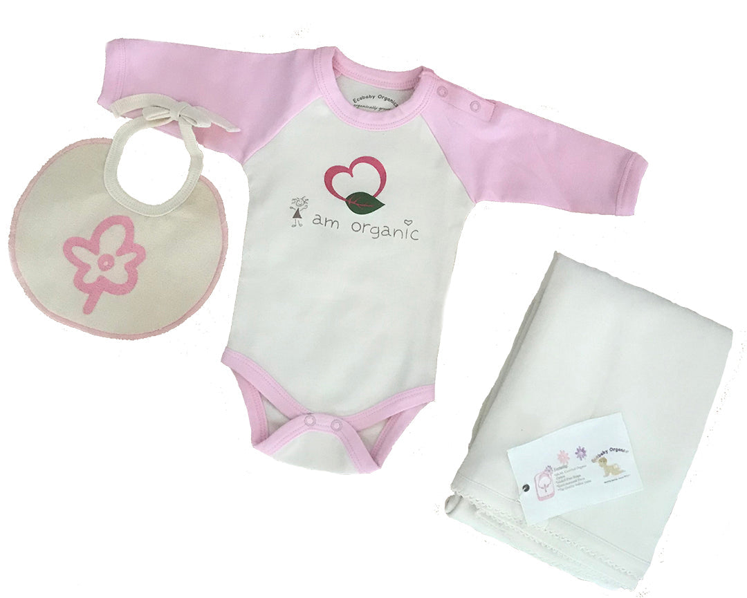 Organic Cotton “I Am Organic” Layette Set 3