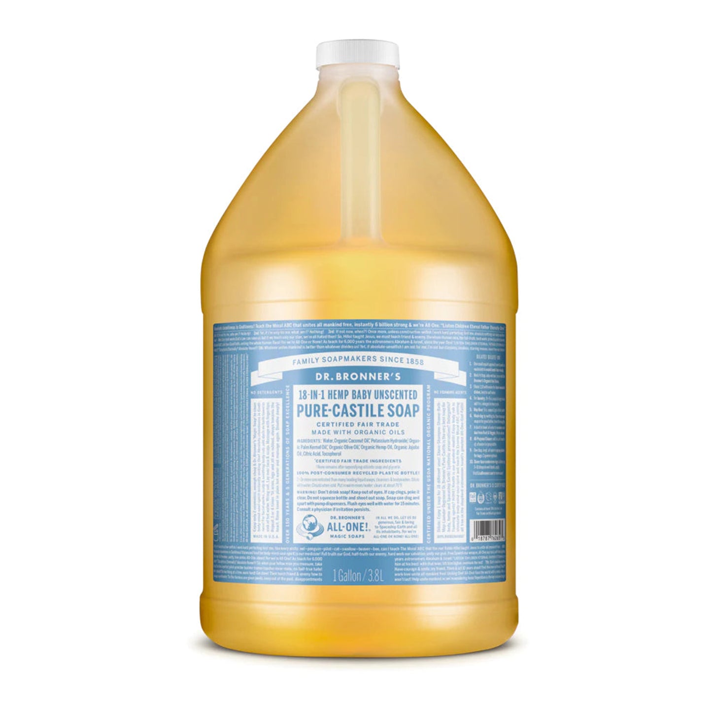 Pure-Castile Baby Unscented Liquid Soap - Bulk