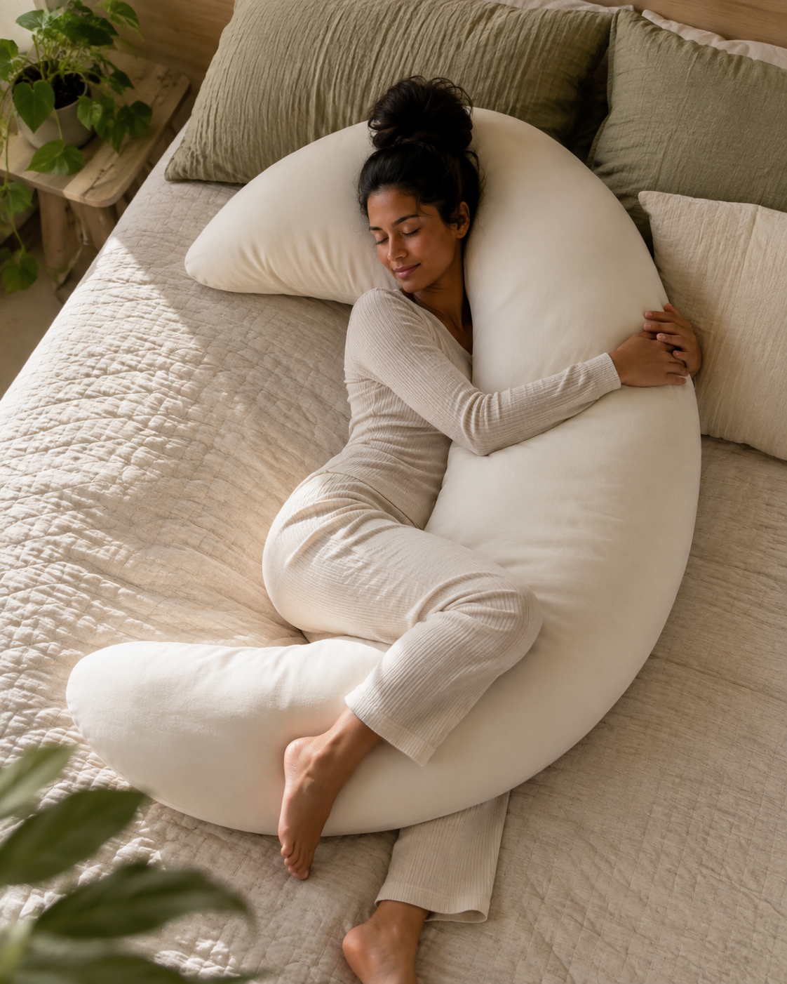 Moon Shaped Body Pillow