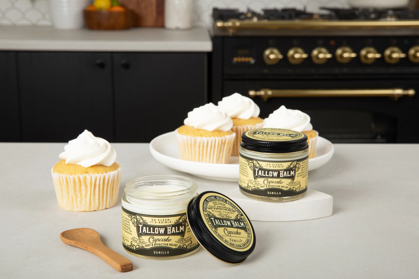 Cupcake Scent (Vanilla) Tallow Balm