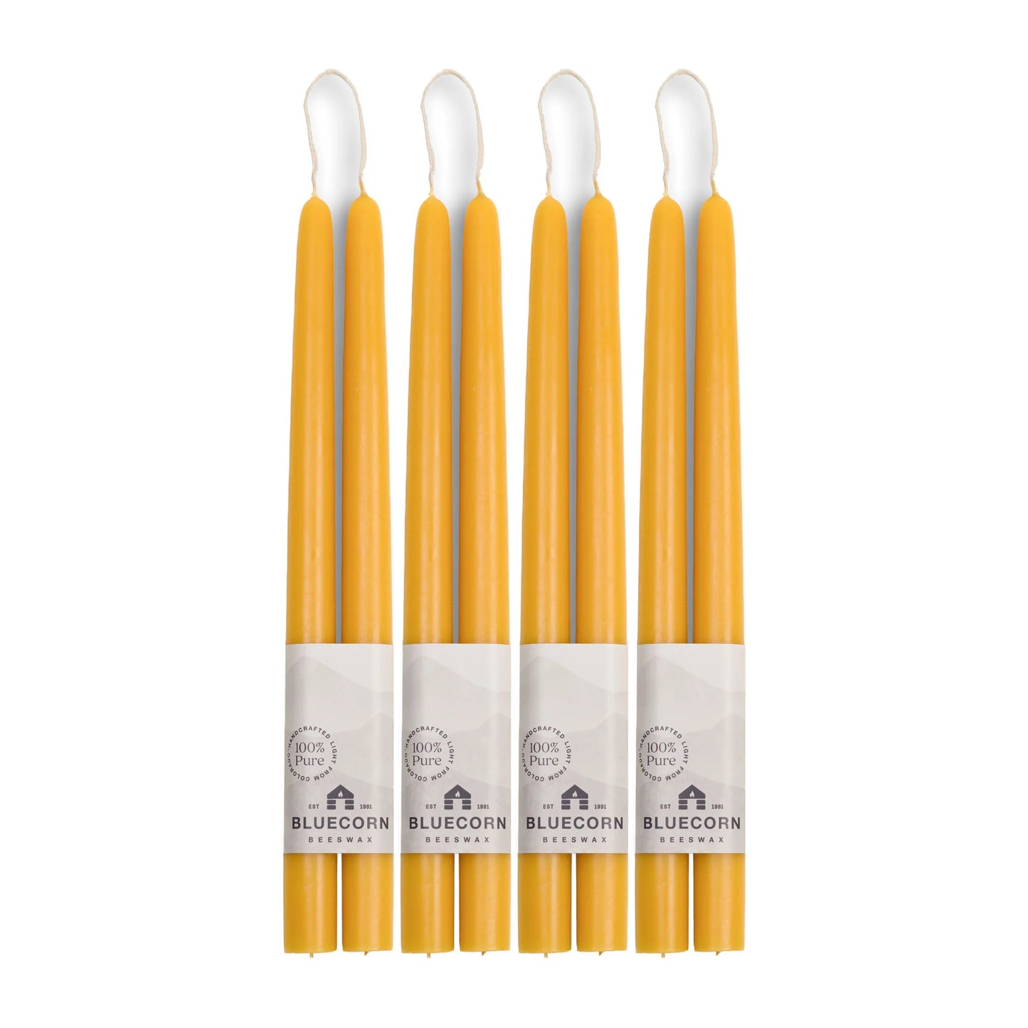 HAND-DIPPED BEESWAX TAPER CANDLES