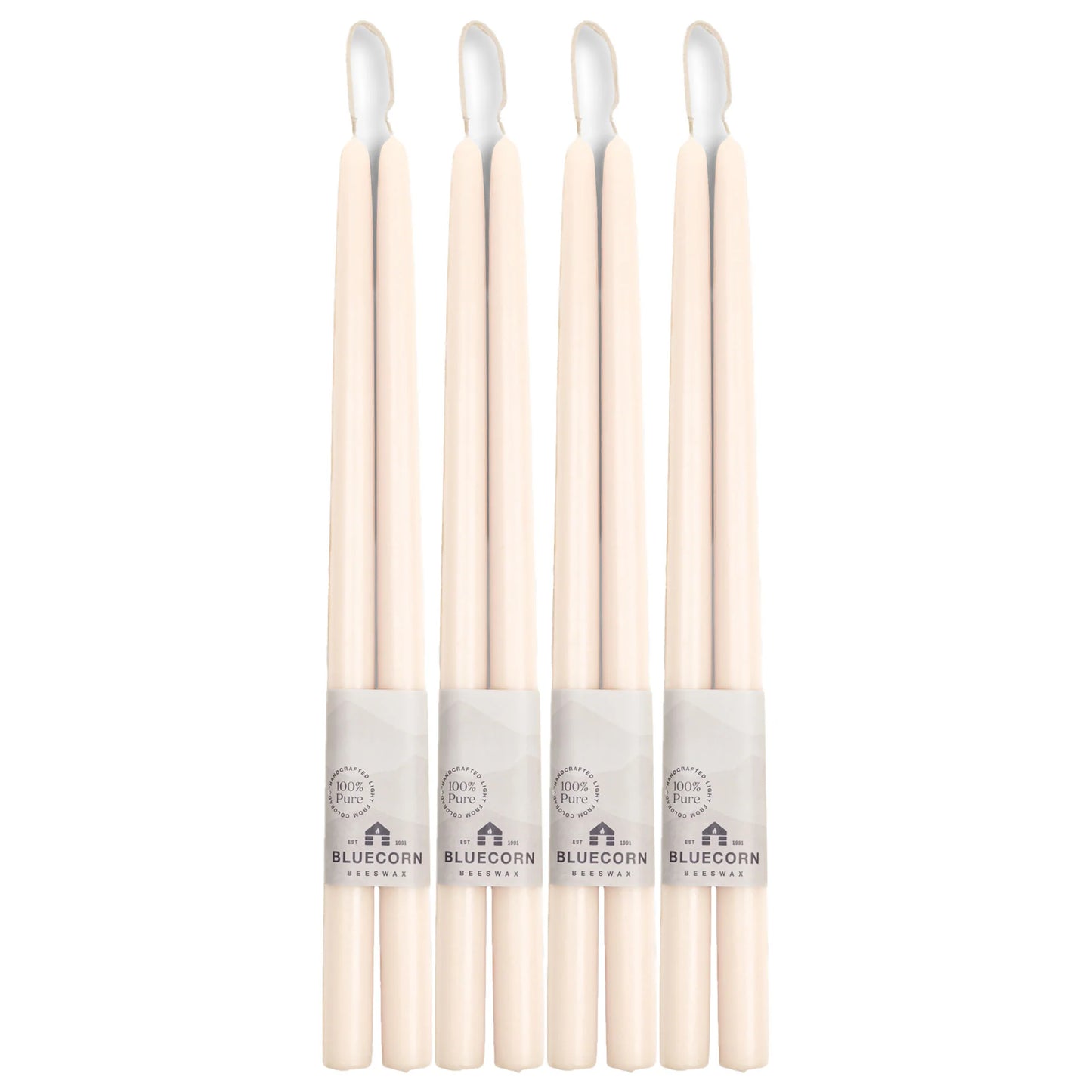 HAND-DIPPED BEESWAX TAPER CANDLES