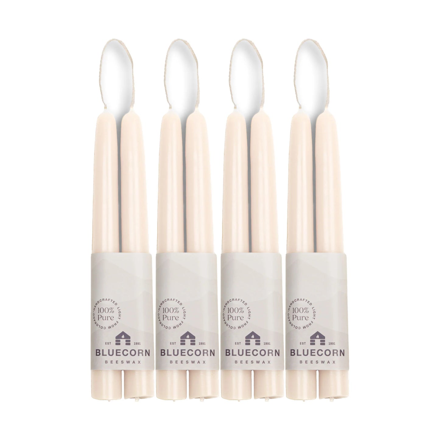 HAND-DIPPED BEESWAX TAPER CANDLES