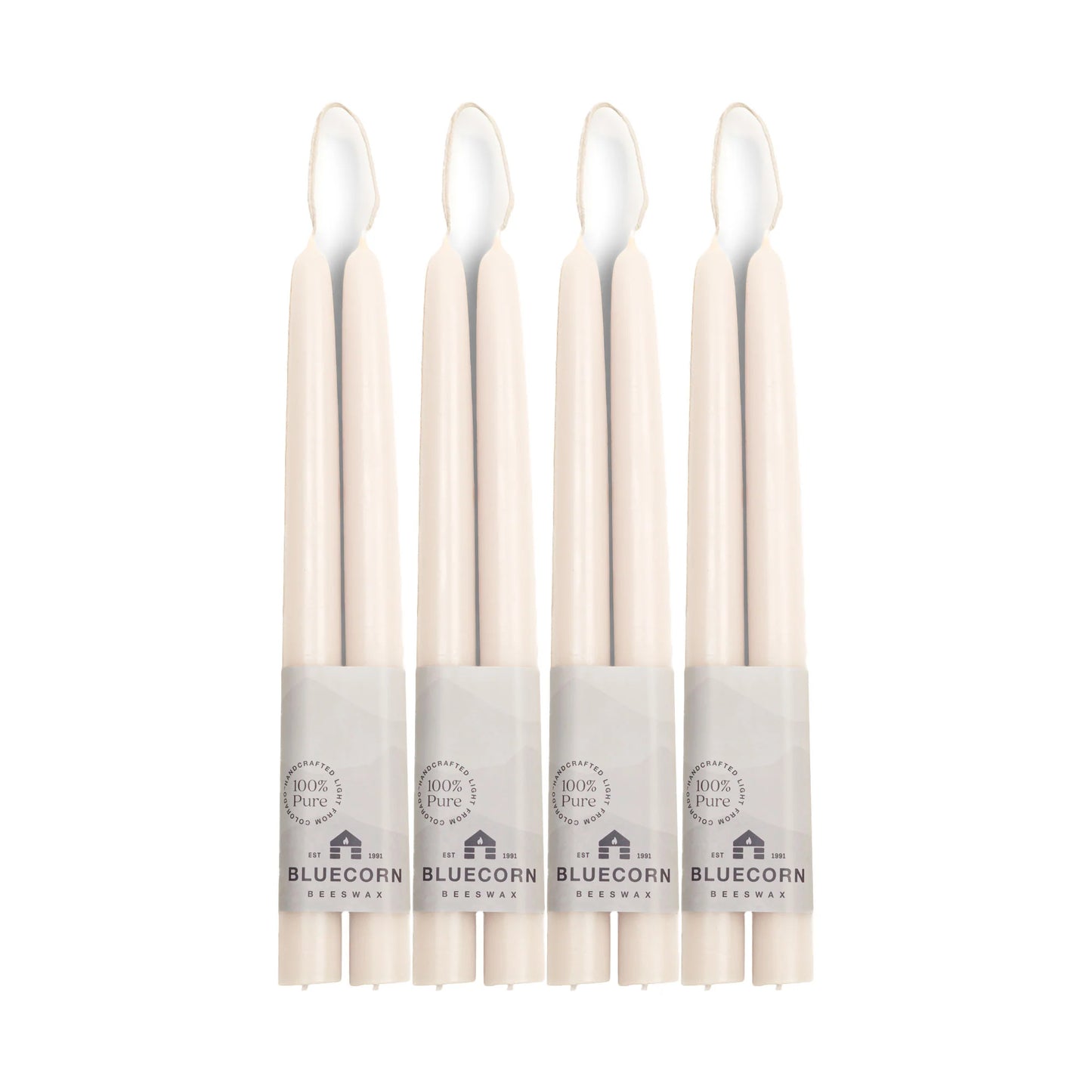HAND-DIPPED BEESWAX TAPER CANDLES