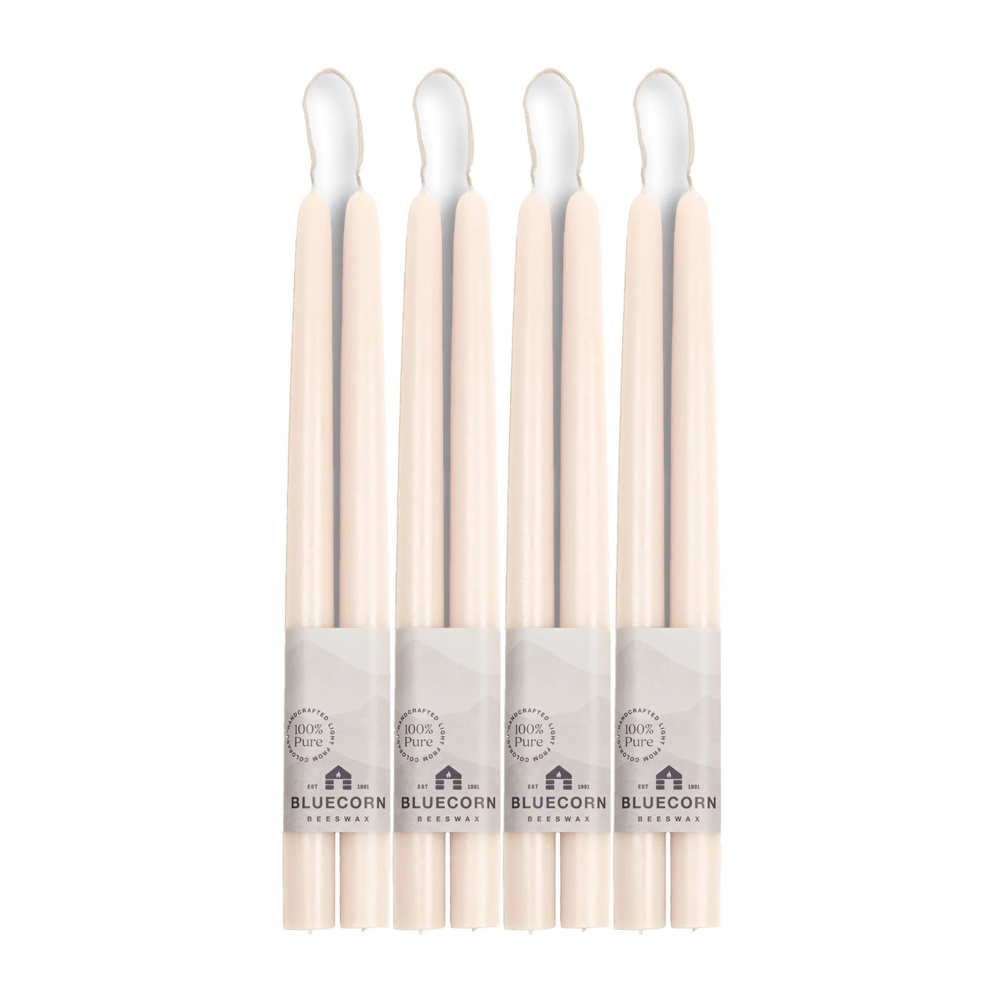 HAND-DIPPED BEESWAX TAPER CANDLES