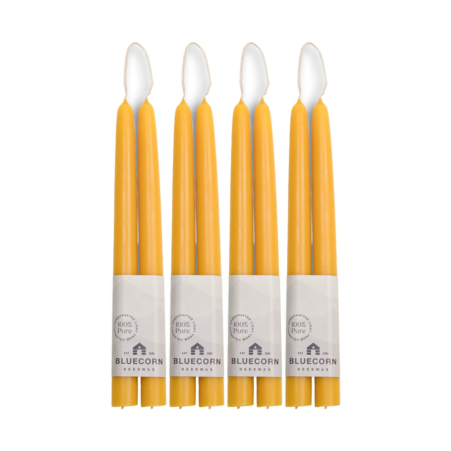 HAND-DIPPED BEESWAX TAPER CANDLES