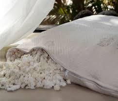 Shredded Natural Latex Filled Organic Cotton Pillow + Protective Barrier Cover