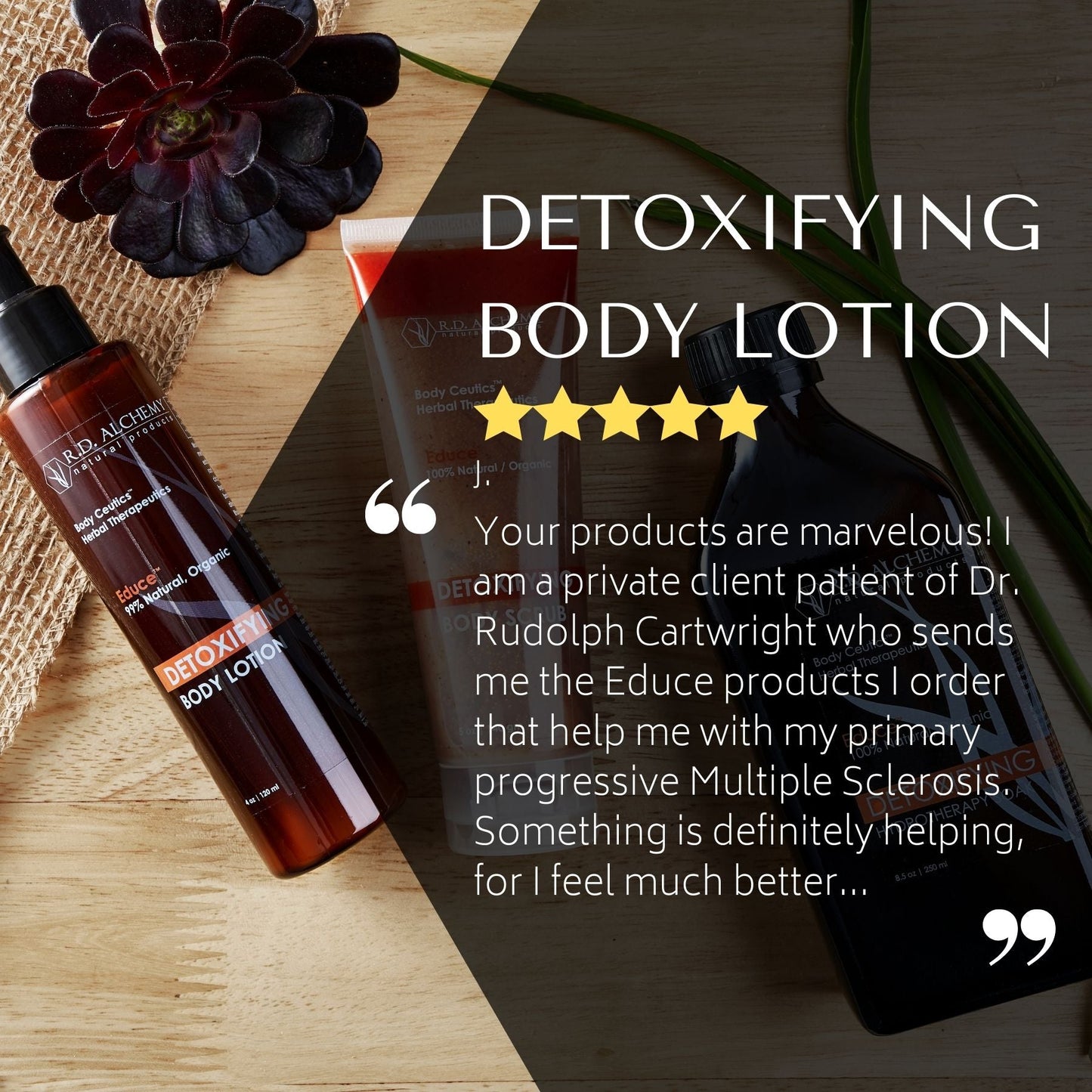Detoxifying Herbal Therapeutic Body Lotion