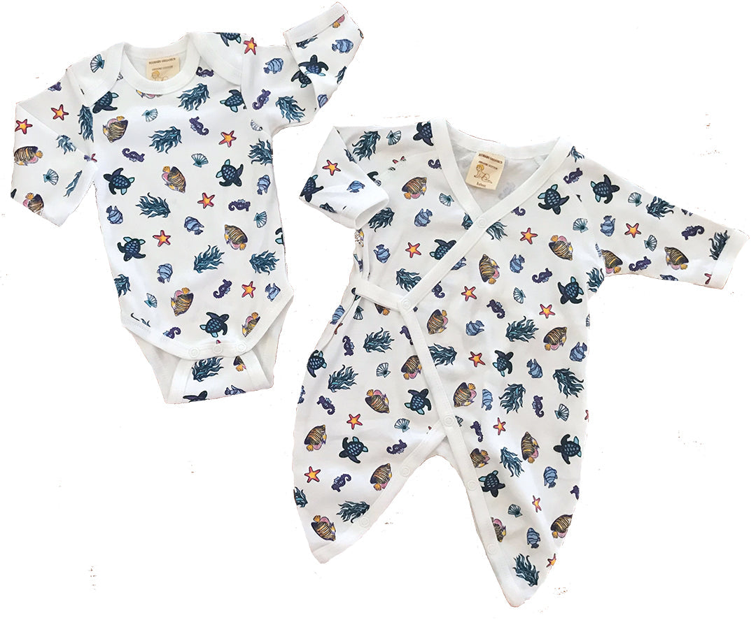 UNDER THE SEA KIMONO ONESIE