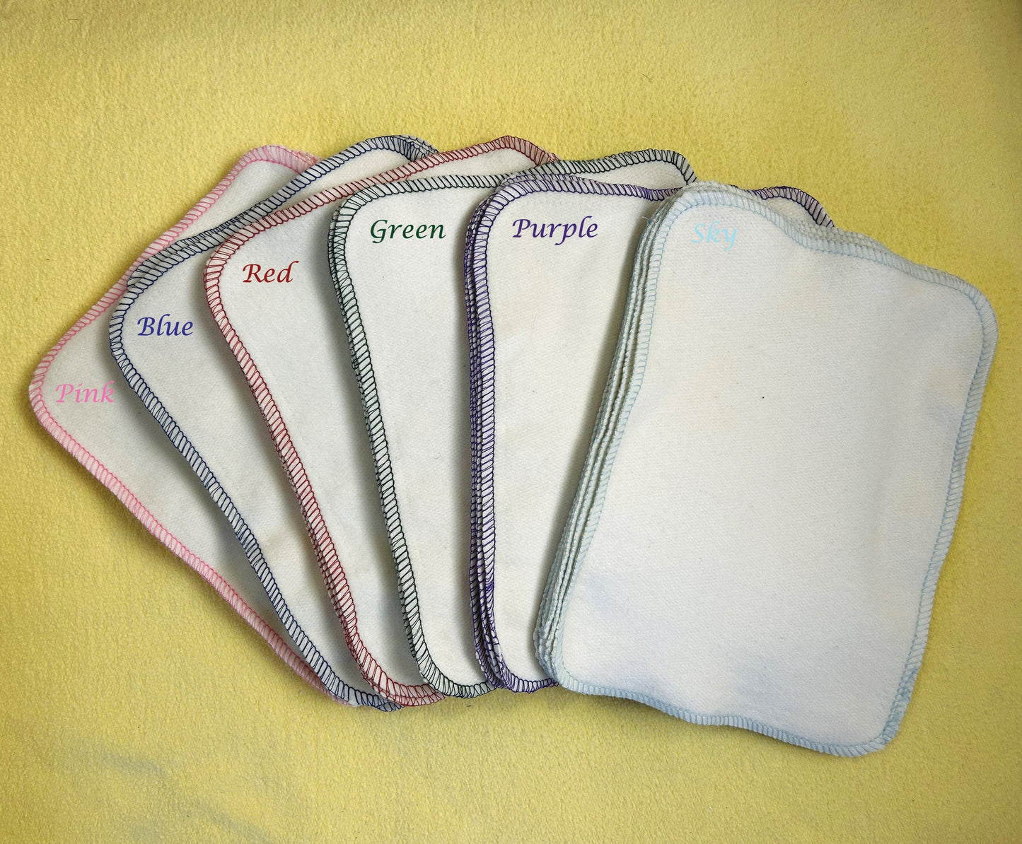 Organic Cotton Washcloths – Set of 6