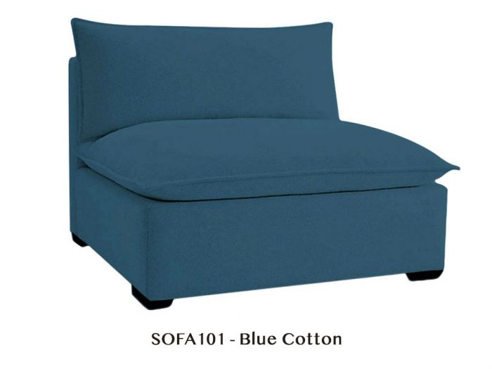 Modular Armless Chair to Design Your Own Organic Sofa