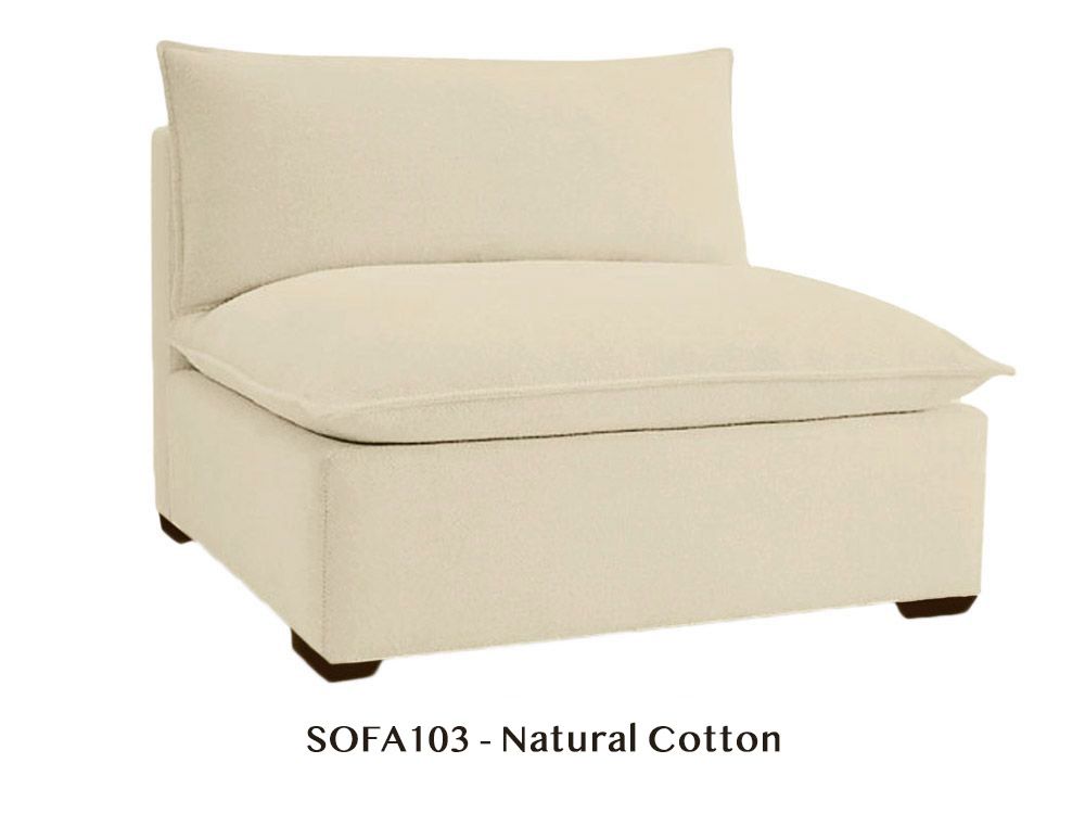 Modular Armless Chair to Design Your Own Organic Sofa