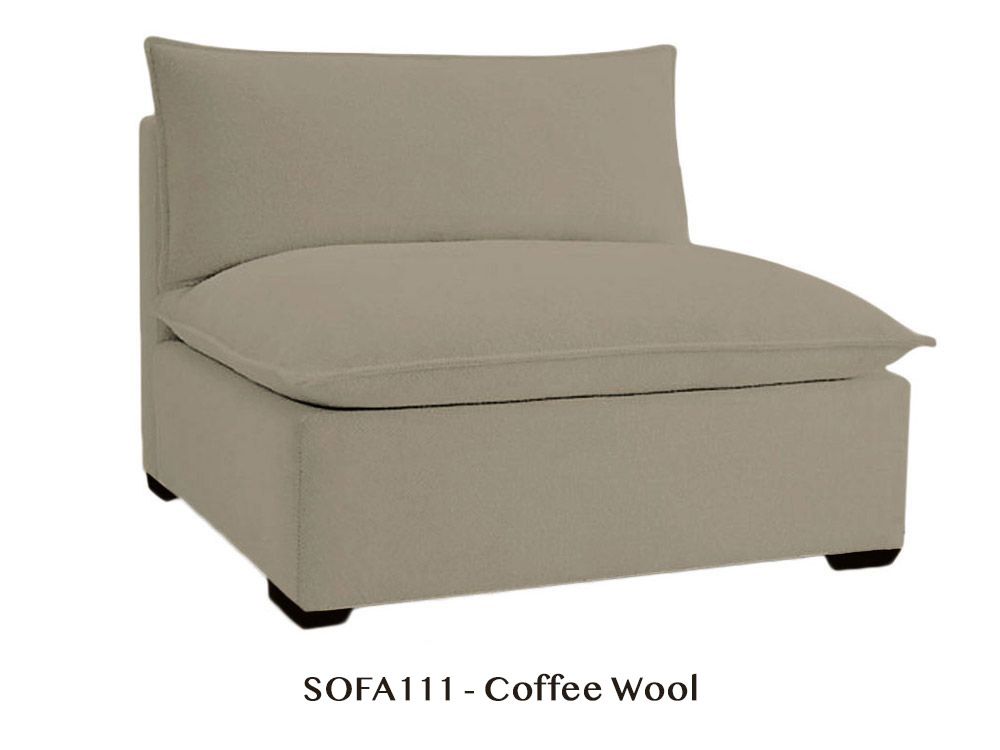 Modular Armless Chair to Design Your Own Organic Sofa