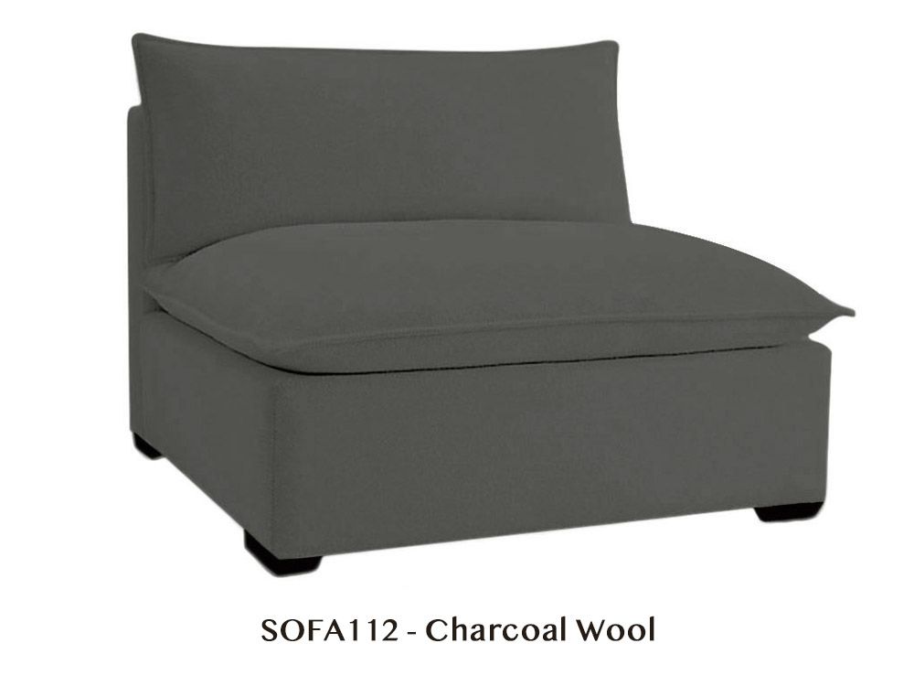 Modular Armless Chair to Design Your Own Organic Sofa