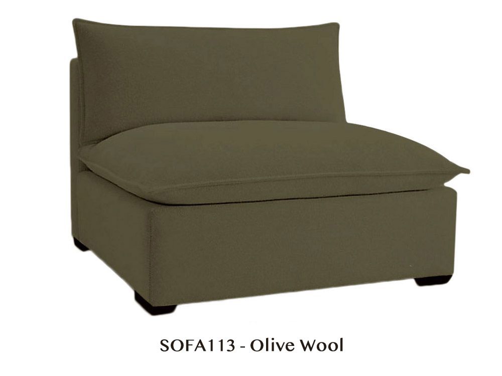 Modular Armless Chair to Design Your Own Organic Sofa