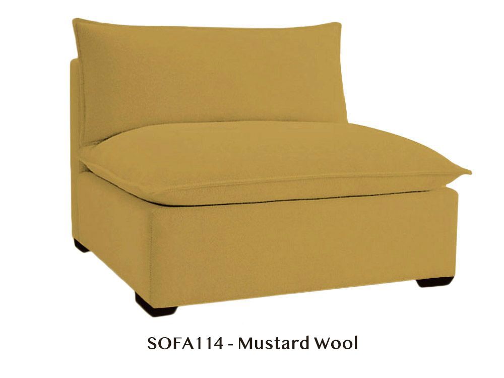 Modular Armless Chair to Design Your Own Organic Sofa