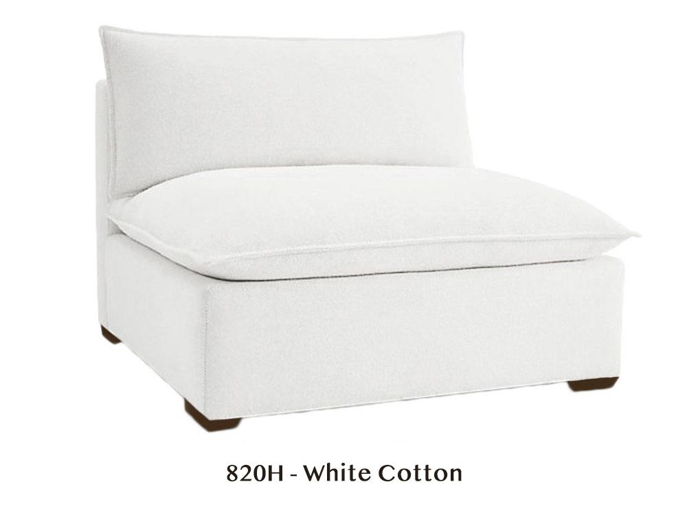 Modular Armless Chair to Design Your Own Organic Sofa