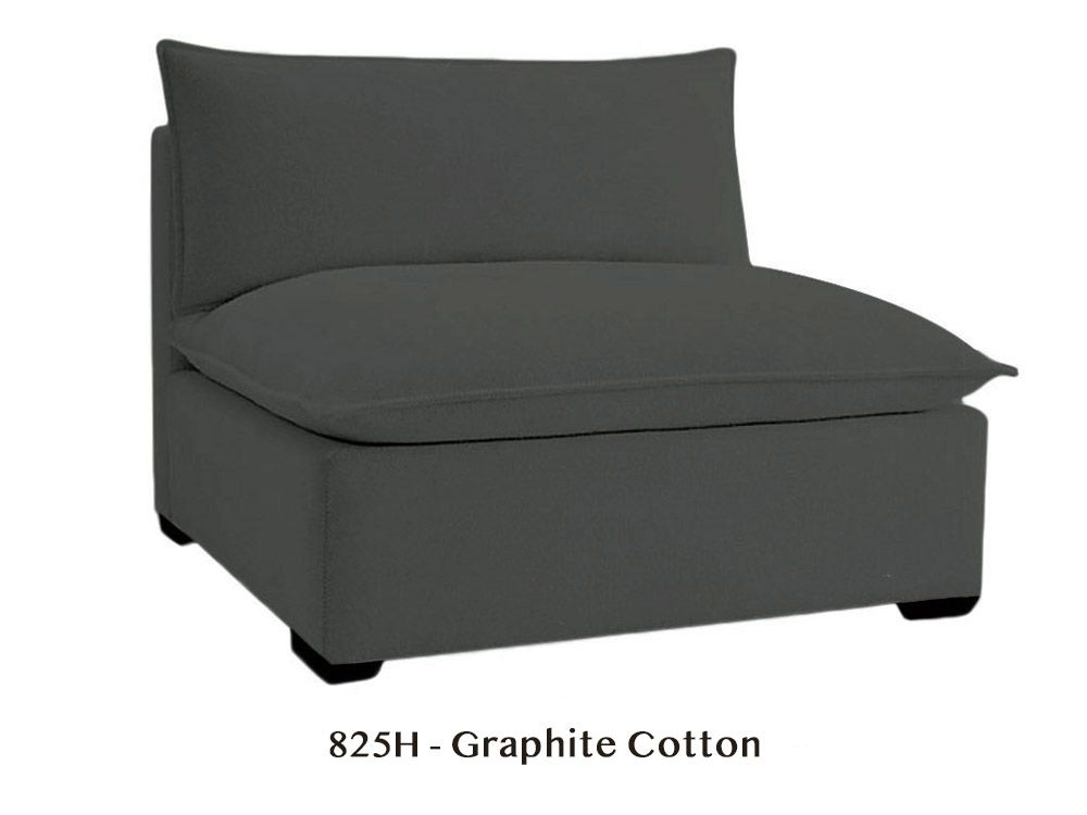Modular Armless Chair to Design Your Own Organic Sofa