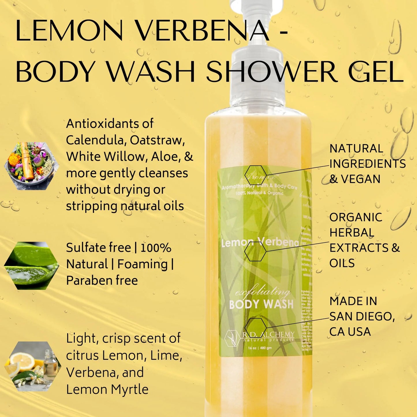 Lemon Verbena - Body Wash Shower Gel