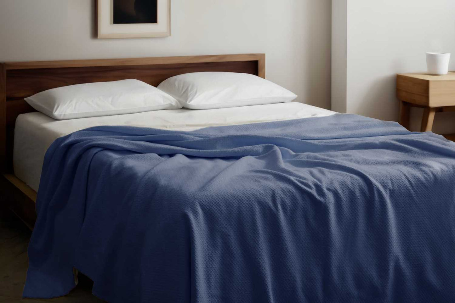 Organic Cotton Honeycomb Jacquard Blanket