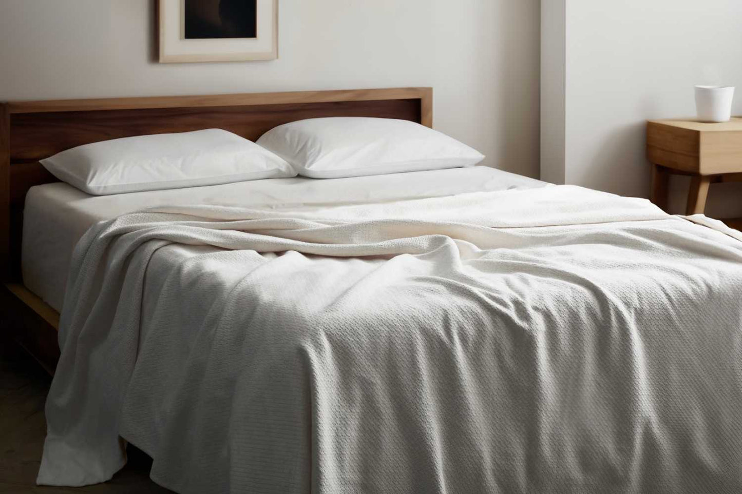 Organic Cotton Honeycomb Jacquard Blanket