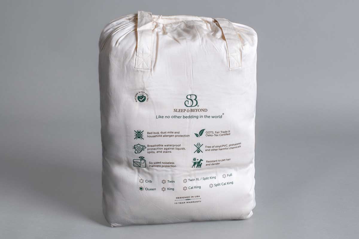 Organic Cotton Zippered WATERPROOF Mattress Encasement