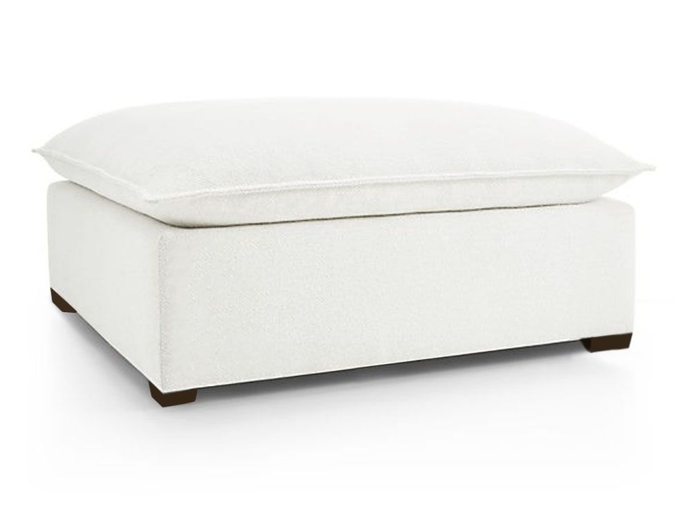 Ottoman - Natural/Certified Organic Modular Sofa Components