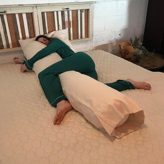 Organic Body Pillow – Wool, Latex, or Kapok