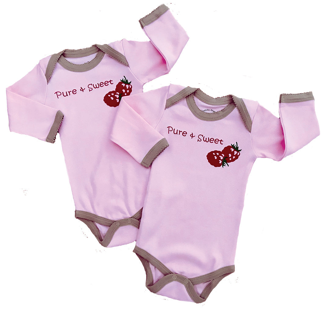 Long Sleeve Organic Cotton Bodysuit – Pure N Sweet