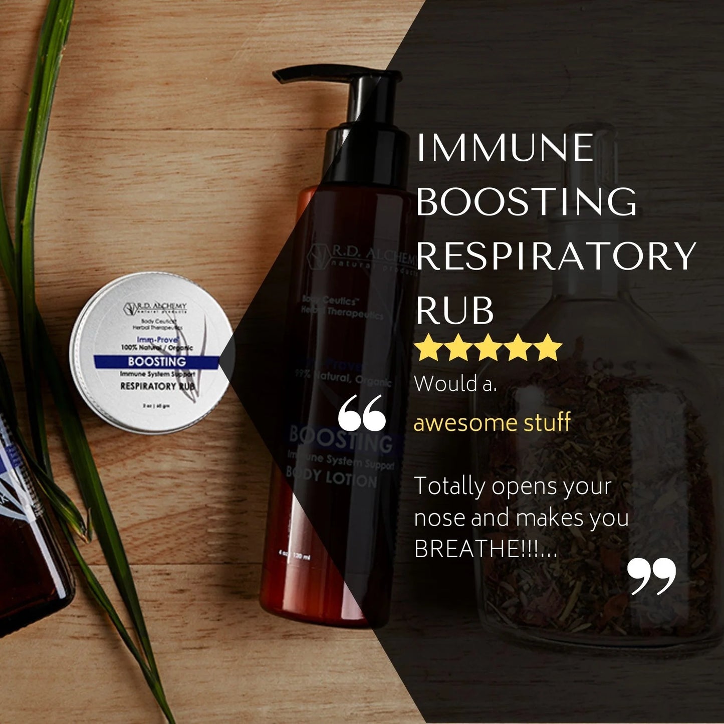 Immune Boosting Respiratory Inhalant Rub