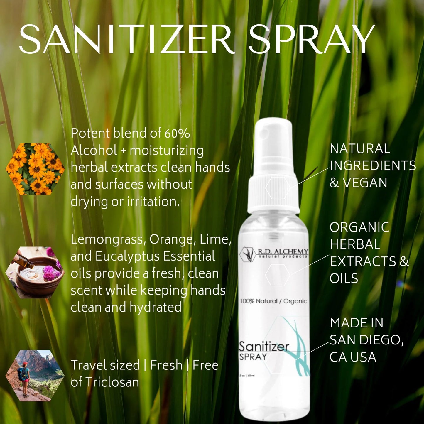 Hand and Surface Sanitizer Spray