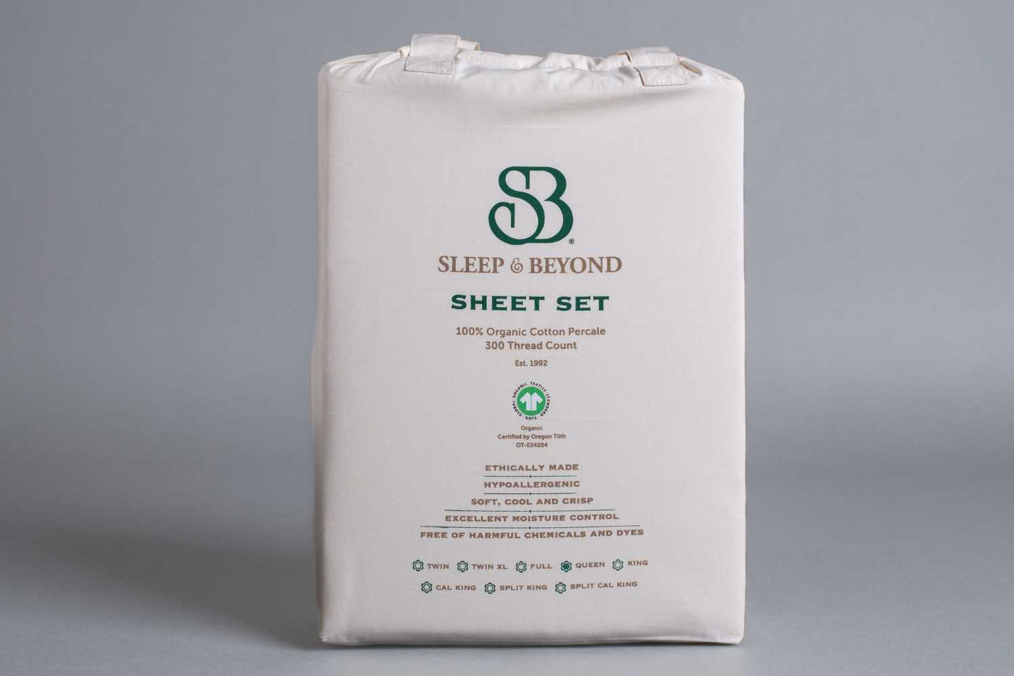 Organic Cotton Percale Sheet Set